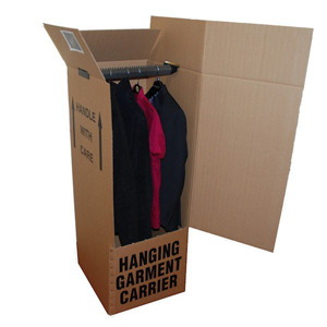 Hanging Garment Carrier Box for Moving Clothes