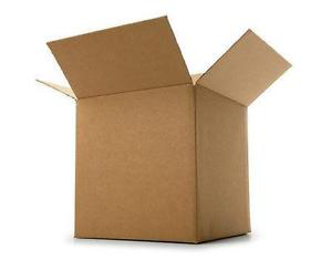 Open Cardboard Box for Packing and Moving