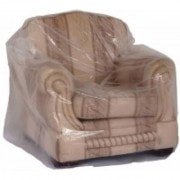 Plastic Armchair Cover for Protection Against Dust and Spills