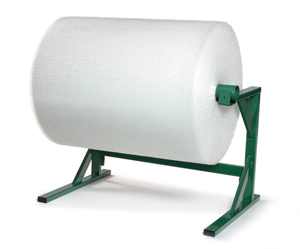 Large Roll of Bubble Wrap on a Dispenser Stand